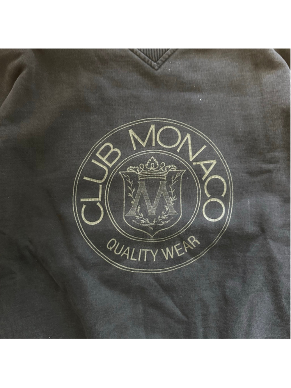 Vintage Club Monaco Heritage Crest Logo Crew Neck Sweatshirt Medium - Picture 4 of 4